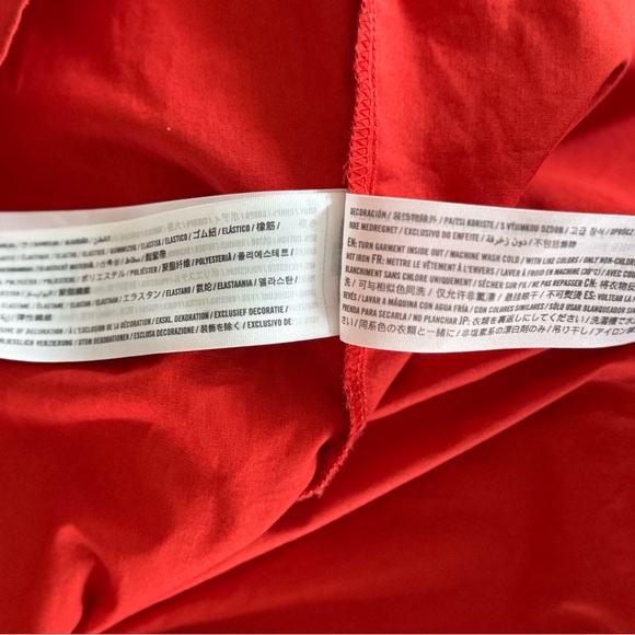 Abercrombie & Fitch Orange Red Off-Shoulder Mini Dress 
Size Small Tall - Picture 7 of 7